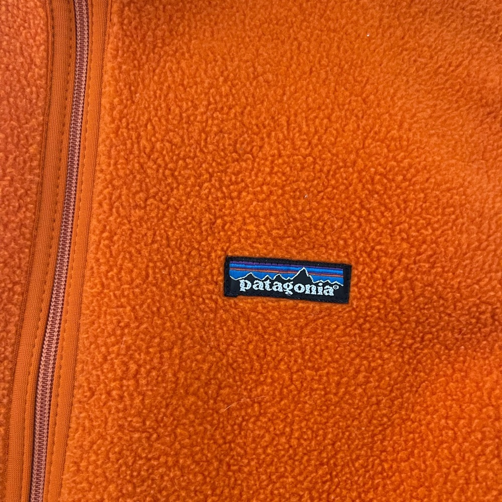 Patagonia Bright Orange Fleece Vest - Picture 4 of 10
